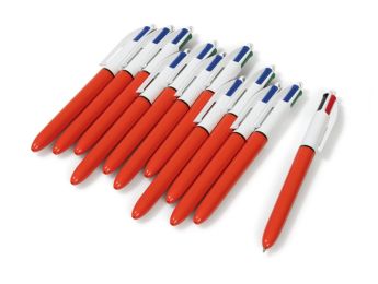 STYLOS BILLE 4 couleurs Pointe fine
