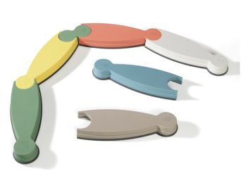 PARCOURS D'ÉQUILIBRE La rivière couleurs pastel