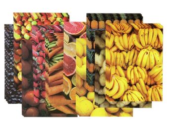 FEUILLES DE PAPIER ILLUSTRÉ PHOTOS 100 g Fruits et légumes