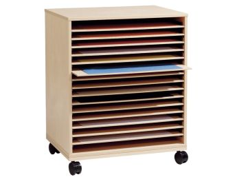 SÈCHE-DESSINS MOBILE en bois avec roulettes