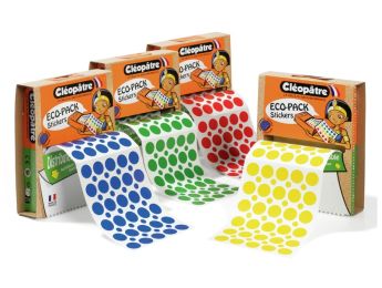 LOT DE BOÎTES ECOPACK DISTRIBUTRICES  ET GOMMETTES Rondes