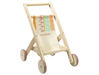 POUSSETTE EN BOIS pour poupée