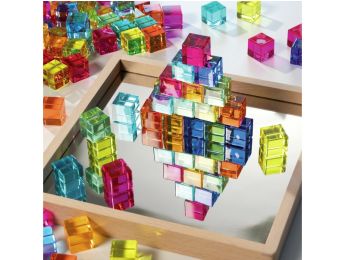 JEU DE PLATEAU MIROIR - CUBES TRANSLUCIDES