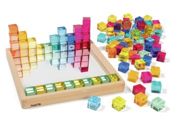 JEU DE PLATEAU MIROIR - CUBES TRANSLUCIDES