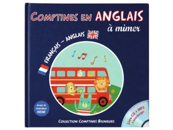 LIVRE CD COMPTINES EN ANGLAIS À MIMER avec Rémi