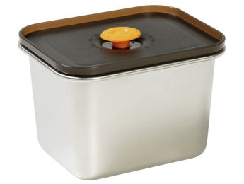BOÎTE HERMÉTIQUE EN INOX AVEC VALVE 550 ml