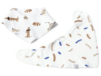 BAVOIRS BANDANAS À PRESSION Réversibles