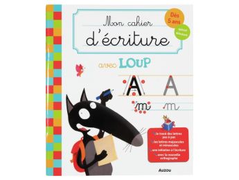MON CAHIER D'ÉCRITURE AVEC LOUP