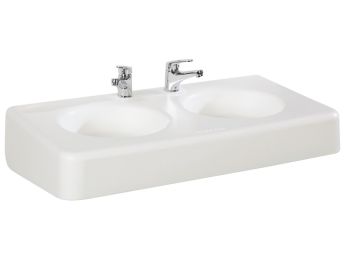 WANDWASCHBECKEN AUS KUNSTSTOFF DOPPELT