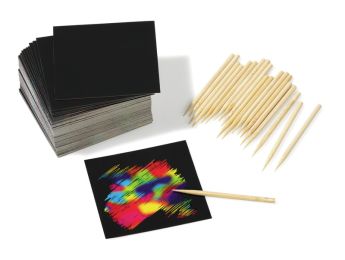 MINI CARTES À GRATTER Arc-en-ciel