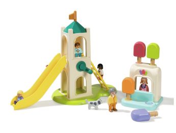 AIRE DE JEU AVEC TOBOGGAN PLAYMOBIL JUNIOR