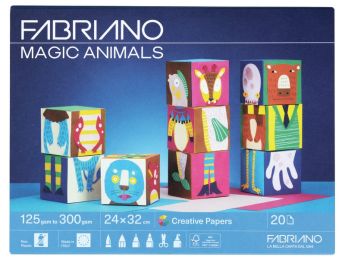 FEUILLES DE PAPIERS DE BRICOLAGE Magic animals