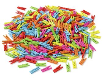 MINI PINCES À LINGE Couleurs vives