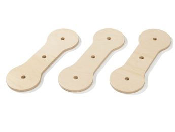 SET VAN 3 BALKEN van hout Scogym Evolution