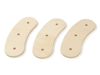 SET VAN 3 PLANKEN van hout Scogym Evolution