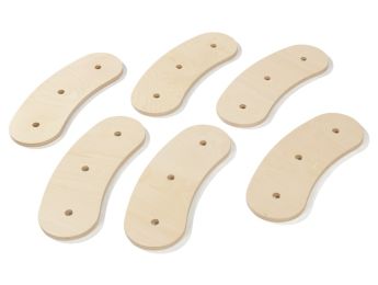 SET VAN 6 PLANKEN van hout Scogym Evolution