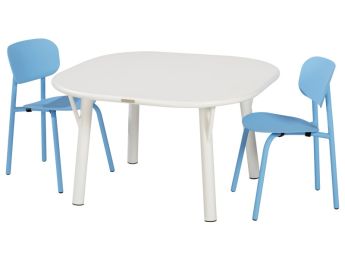 TABLE 80 x 80 cm + 2 CHAISES Zoé T6