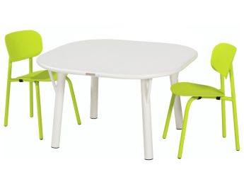 TABLE 80 x 80 cm + 2 CHAISES Zoé