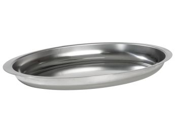 PLAT À GRATIN OVALE INOX MENASTYL 38 x 23 cm