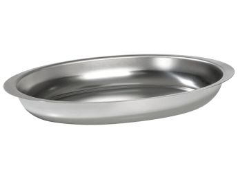 PLAT À GRATIN OVALE INOX MENASTYL 25 x 15 cm
