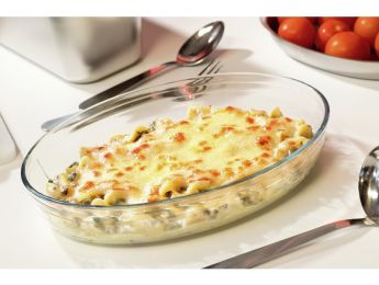 PLAT À FOUR EN VERRE O'CUISINE OVALE