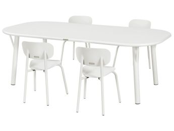 TABLE 160 x 80 cm + 4 CHAISES Zoé T1