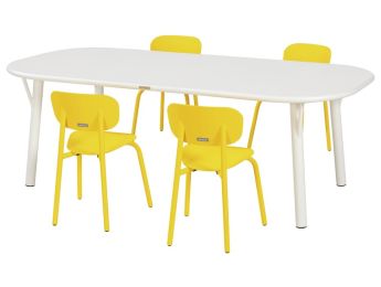 TABLE 160 x 80 cm + 4 CHAISES Zoé