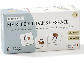 JEU ÉDUCATIF J'APPRENDS À... Me repérer dans l'espace