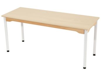 TISCH MIT MELAMINBESCHICHTETER PLATTE - METALLFUSSTEIL - Rechteckig 130x50 cm