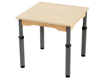 TISCH MIT MELAMINBESCHICHTETER PLATTE - HÖHENVERSTELLBAR