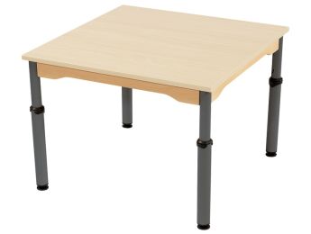 TISCH MIT MELAMINBESCHICHTETER PLATTE - HÖHENVERSTELLBAR