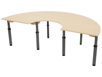 TISCH MIT MELAMINBESCHICHTETER PLATTE - HÖHENVERSTELLBAR