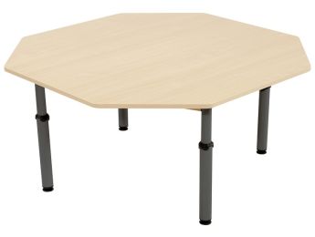 TISCH MIT MELAMINBESCHICHTETER PLATTE - HÖHENVERSTELLBAR