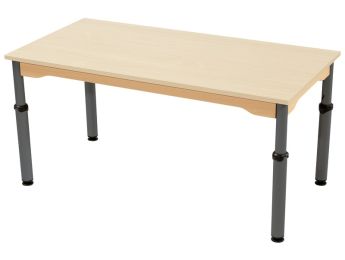 TISCH MIT MELAMINBESCHICHTETER PLATTE - HÖHENVERSTELLBAR