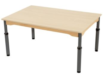 TISCH MIT MELAMINBESCHICHTETER PLATTE - HÖHENVERSTELLBAR