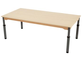 TISCH MIT MELAMINBESCHICHTETER PLATTE - HÖHENVERSTELLBAR