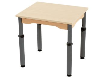 TISCH MIT MELAMINBESCHICHTETER PLATTE - HÖHENVERSTELLBAR