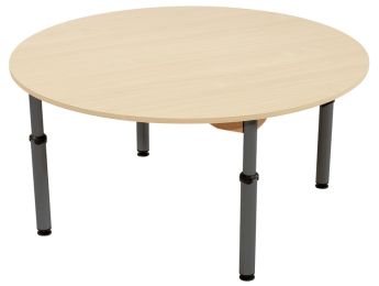 TISCH MIT MELAMINBESCHICHTETER PLATTE - HÖHENVERSTELLBAR