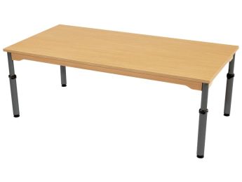 TISCH MIT GERÄUSCHARMER PLATTE - HÖHENVERSTELLBAR - Rechteckig 160x80 cm