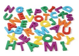 LARGE MULTICOLOURED MAGNETIC LETTERS