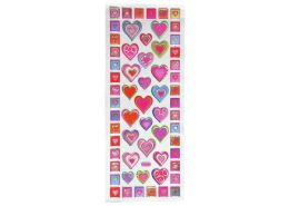 LAMINATED TEXTURED STICKERS Heart