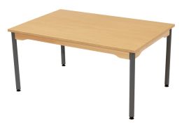 NOISE-REDUCING TABLE – METAL LEGS – 120x80 cm rectangle