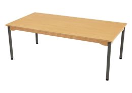 TABLE INSONORISÉE - PIÉTEMENT MÉTAL - Rectangle 160x80 cm