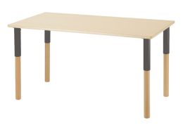 TABLE PLATEAU STRATIFIÉ Avec pieds réglables - 120 x 60 cm