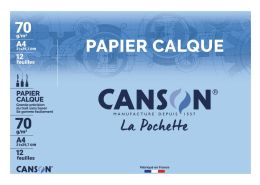 Canson TRACING PAPER WALLET Satin 70 g + adhesive pads included