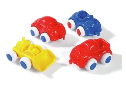 ASSORTMENT OF semi-soft COLOURED RACING CARS Pack of 4