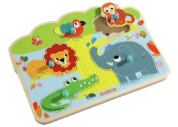 LIFT OUT PUZZLE WITH SOUND JUNGLE ANIMALS