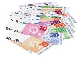 BANCONOTE FITTIZIE in euro Confezione da 56 banconote WESCO