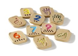 ECO-DESIGN SIGN-LANGUAGE NUMBERS FROM 1 - 10