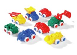 ASSORTMENT OF semi-soft COLOURED RACING CARS Pack of 8